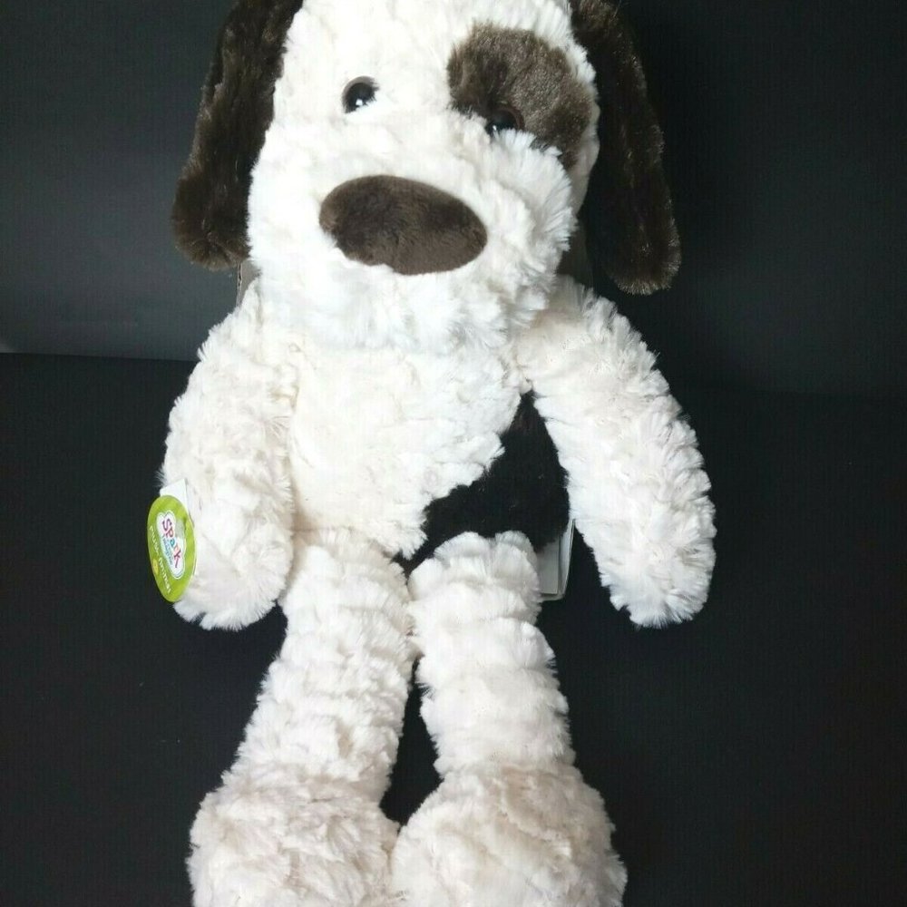 Spark Create Imagine Plush Dog Medium Brown Cream